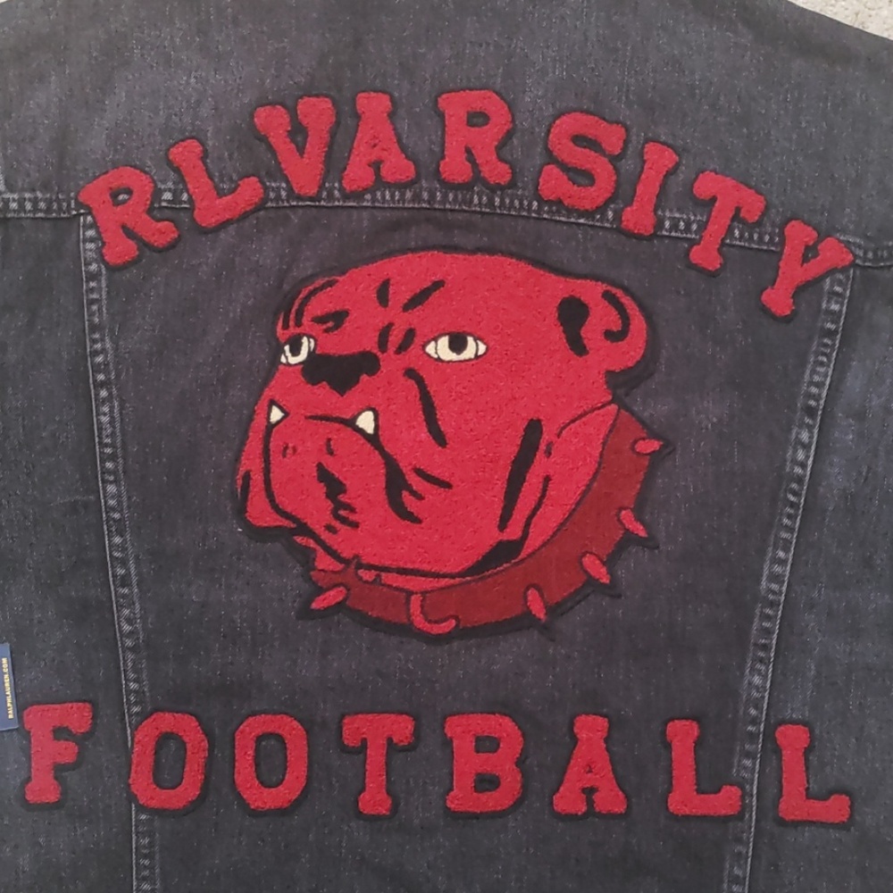 Polo Ralph Lauren Varsity Trucker Denim Jacket - Picture 2 of 8